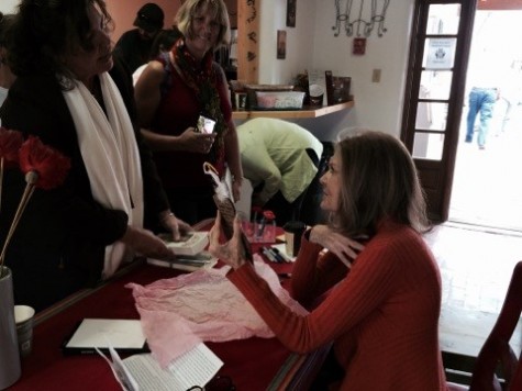 Gloria Steinem, feminist author and beautiful spirit,  receiving her POWER TOTEM, Ghost ranch 2014