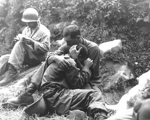 Soldier Comforting
