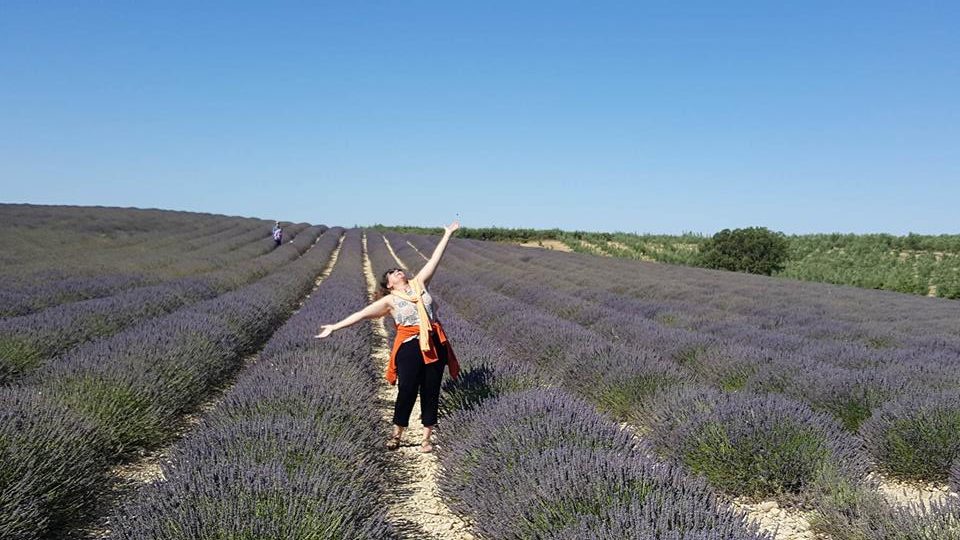 Licia in Lavender 2016 outside of Valensole France